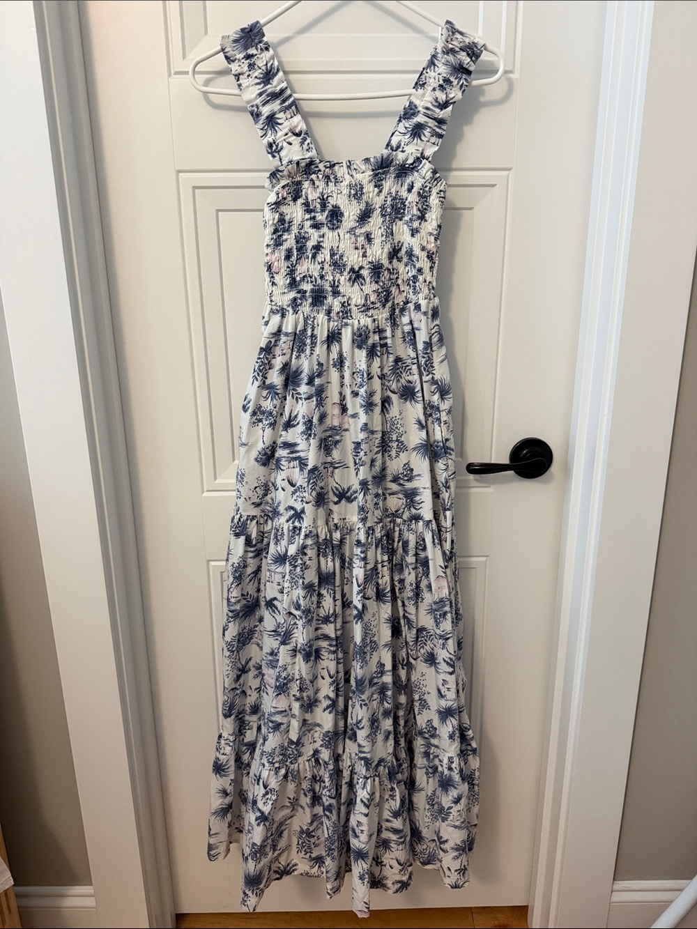 Abercrombie & Fitch Floral Smocked Maxi Dress